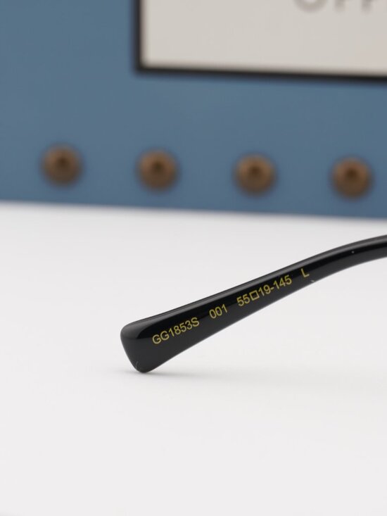 Gucci GG1853S 001 Oval Sunglasses – Gold / Grey main image 11